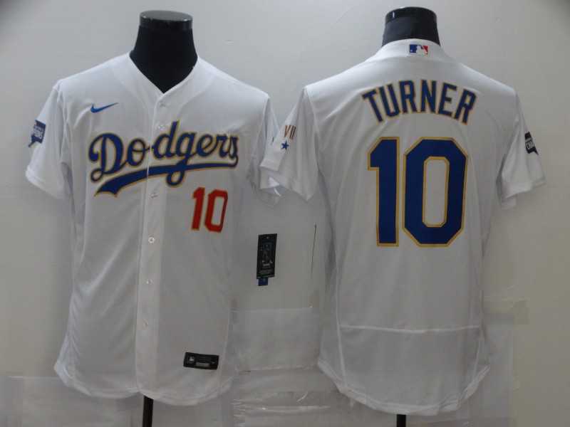 Dodgers 10 Justin Turner White Nike 2021 Gold Program Flexbase Jersey,We sell and wholesale Dodgers 10 Justin Turner White Nike 2021 Gold Program Flexbase Jersey on line form chian!